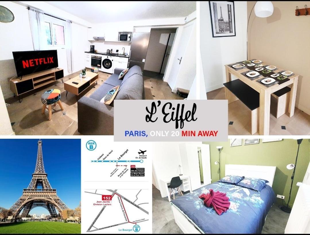 شقة L'Eiffel - Self Checking, 20Min From Paris دْراسي المظهر الخارجي الصورة